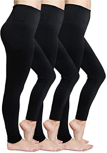 S&M Ladies Women’s Warm Thermal Fleece Leggings 6 Colours One Size Fits All 8-14 UK