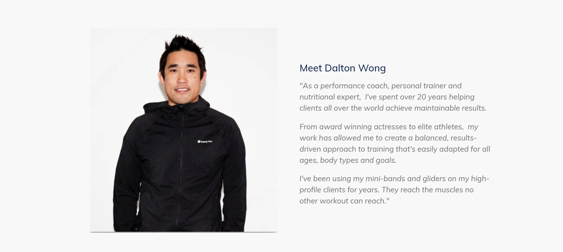 Dalton Wong Personal Fitness Trainer Bio