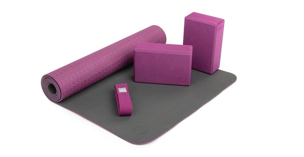 Set - Complete Beginners 7-Piece Yoga Kit Includes 6Mm Thick Yoga