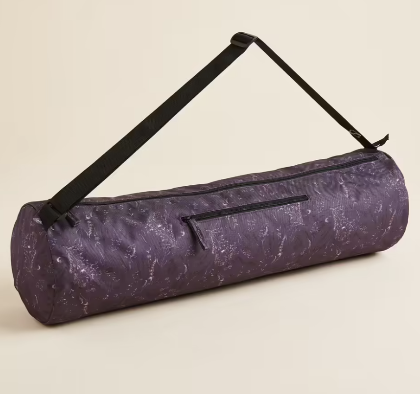 Details about   Purple Floral Indian Hand Block Yoga Mat Carrier Gym Bags With Shoulder Strap UK 