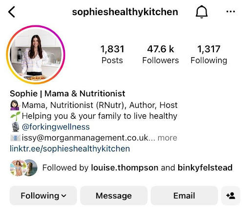 Writing An Effective Nutritionist Bio For Instagram | OriGym