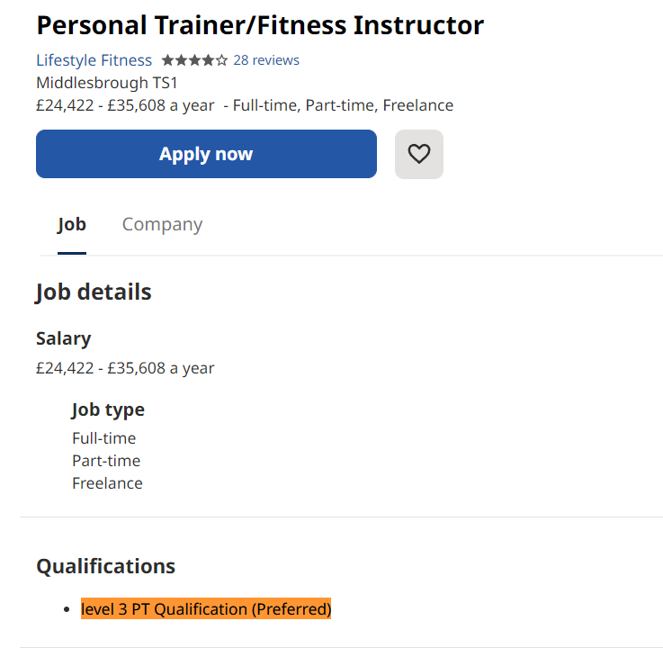fitness instructor cover letter uk Job ad Lifestyles