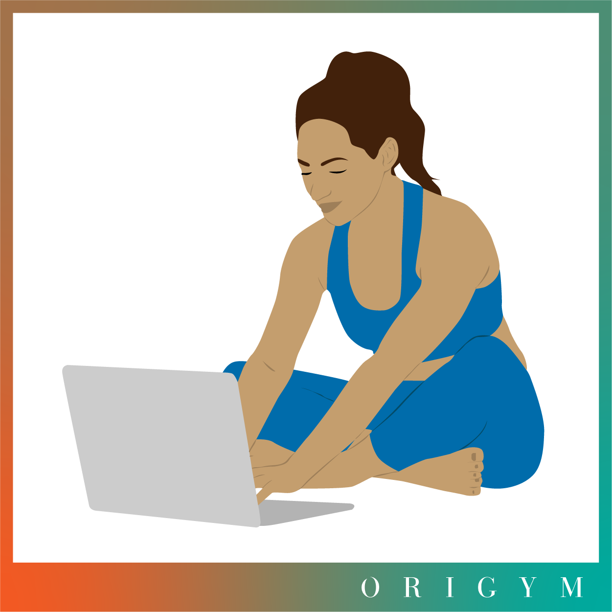 laptop how to make a yoga studio business plan graphic