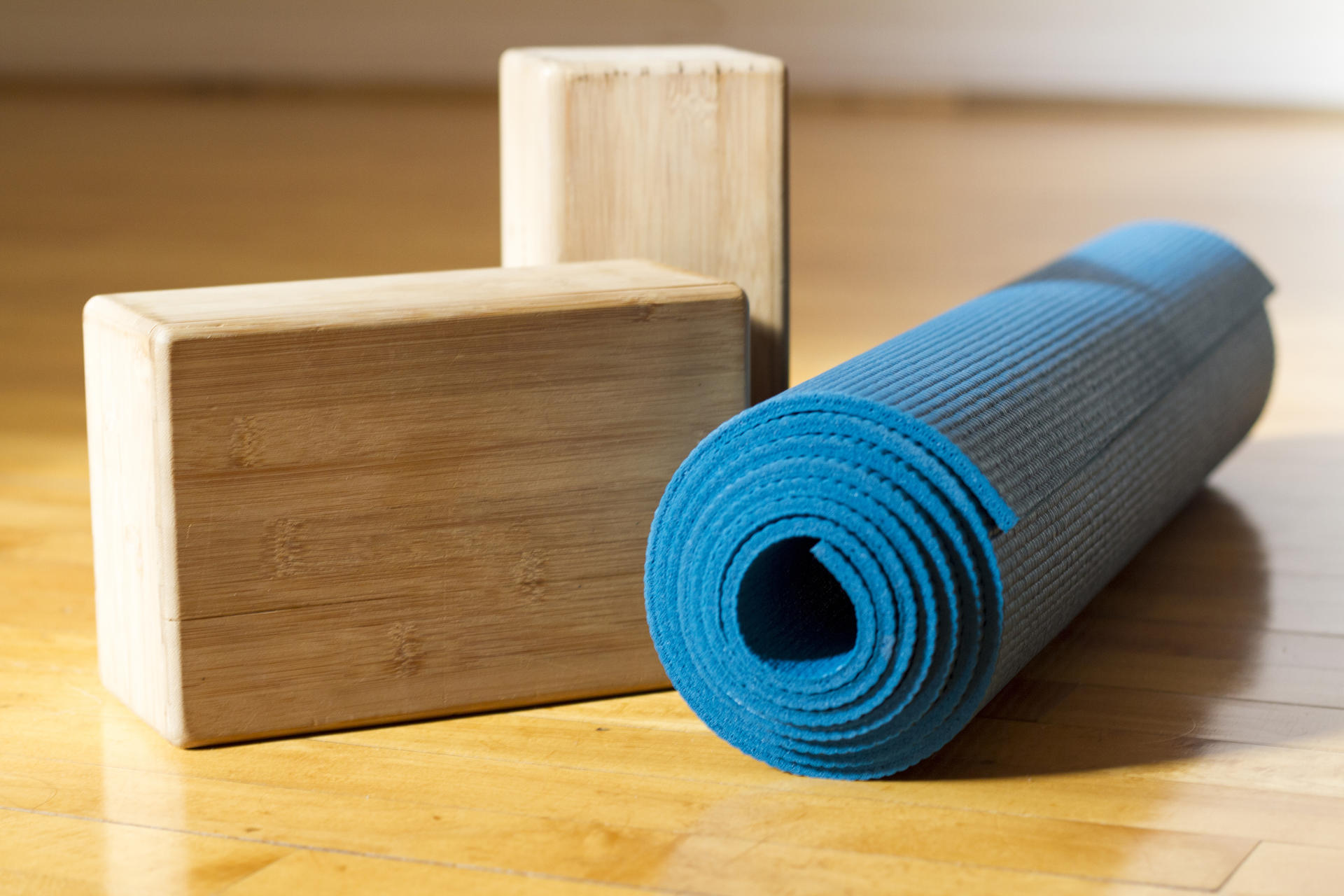 Cork Wood Exercise YOGA BLOCK Brick For Fitness Stretching Aid Gym Pilates UK 