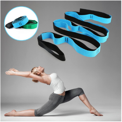 Quality Yoga Strap 8 Ring Adjustable Stretch Bands Exercise Straps For Stretching 3 Levels Of Yoga Straps For Stretching Stretch Out Strap Suitable For a Variety Of Exercises 