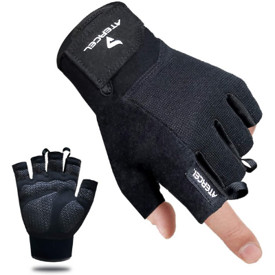 XXR Power-Lift W/L Gloves Leather Gloves Fitness Strengthen Training Workout Gym Use 