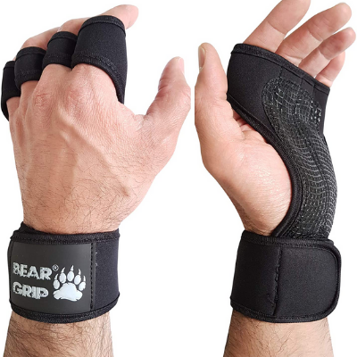 Details about   Exercise Weight Lifting Grippy Hand Protector Padded Gym & Fitness Gloves large 