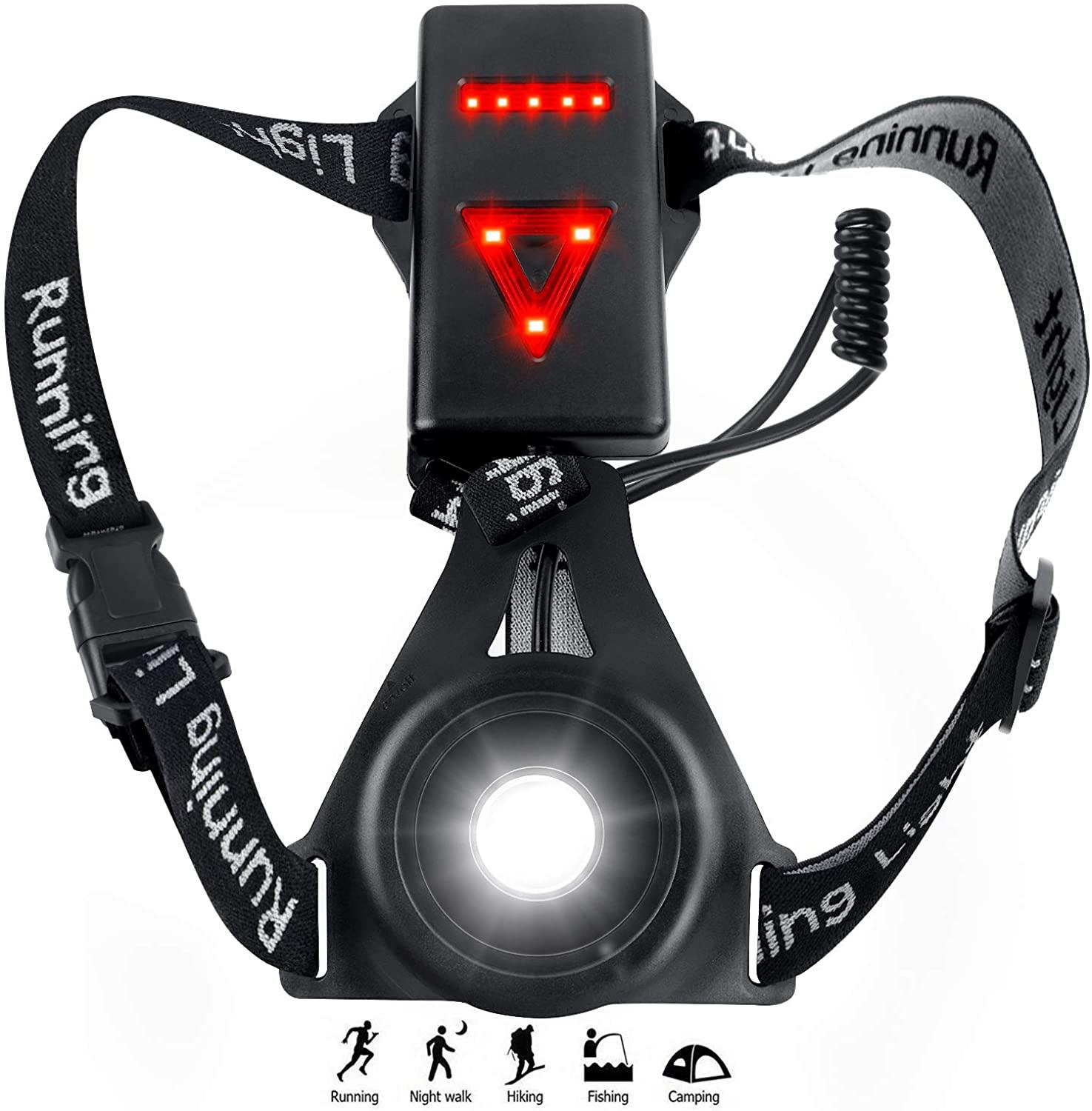 Details about   Outdoor Running Chest Light USB Rechargeable LED Body Torch Sport Safety Lamp UK 