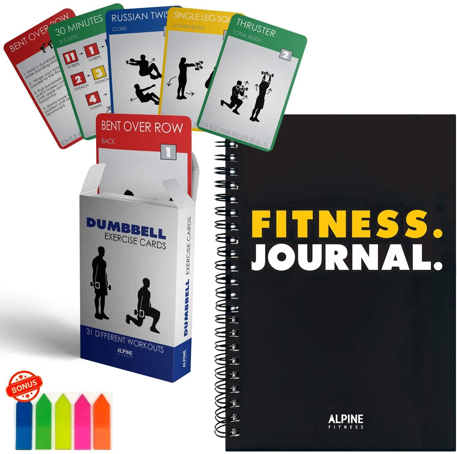 Workout Planner for Women Workout Journal for Women /& Men Workout Log Book//Fitness Journal//Workout Notebook. The Dumbbell Home Workout Journal 13-Week Program Fitness Planner//Workout Book